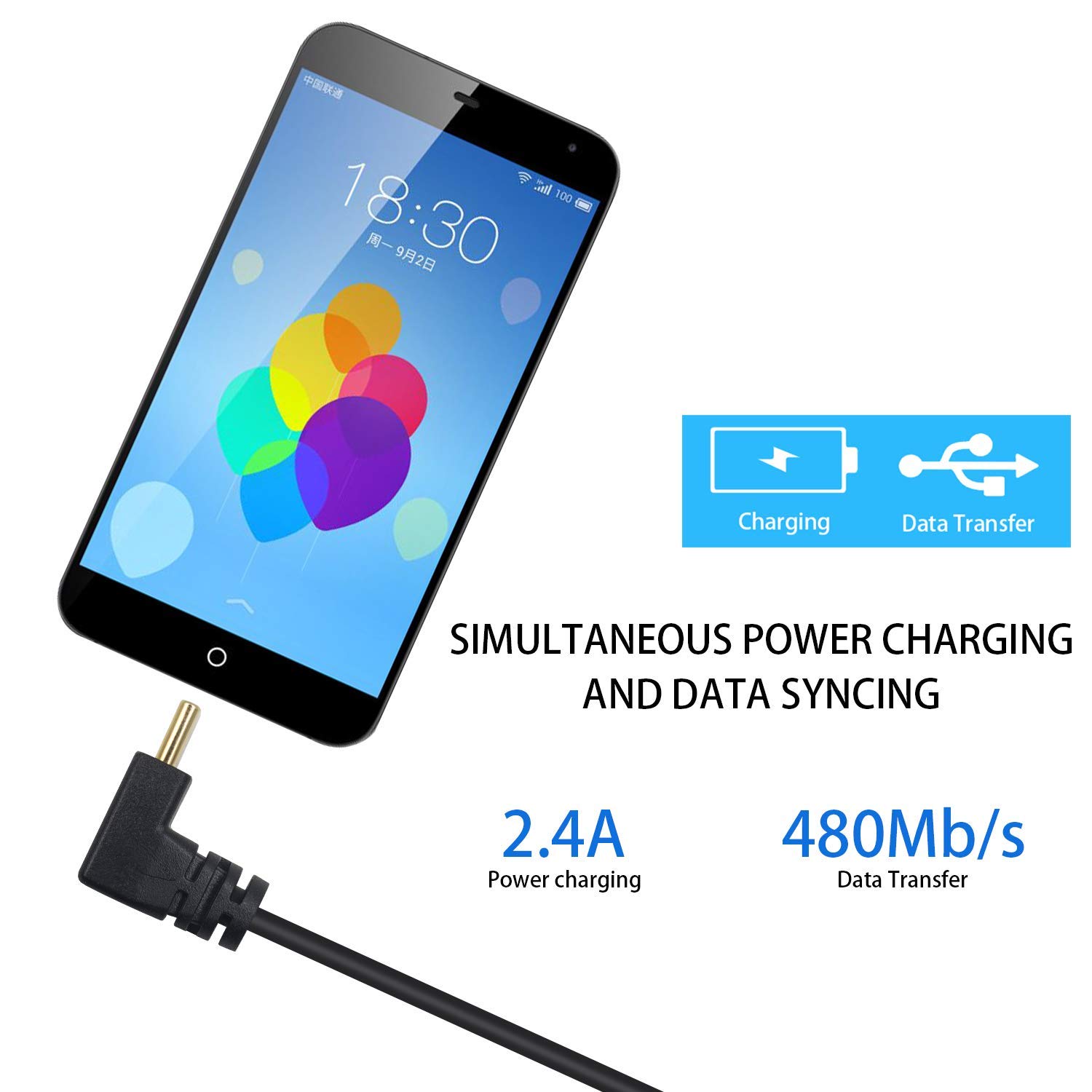 Amazon.co.jp: Duttek 両端L型USB Type C ケーブル, 25cm